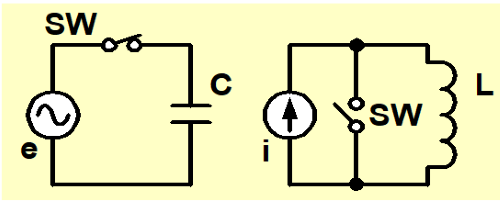 Charge to capacitor/coil